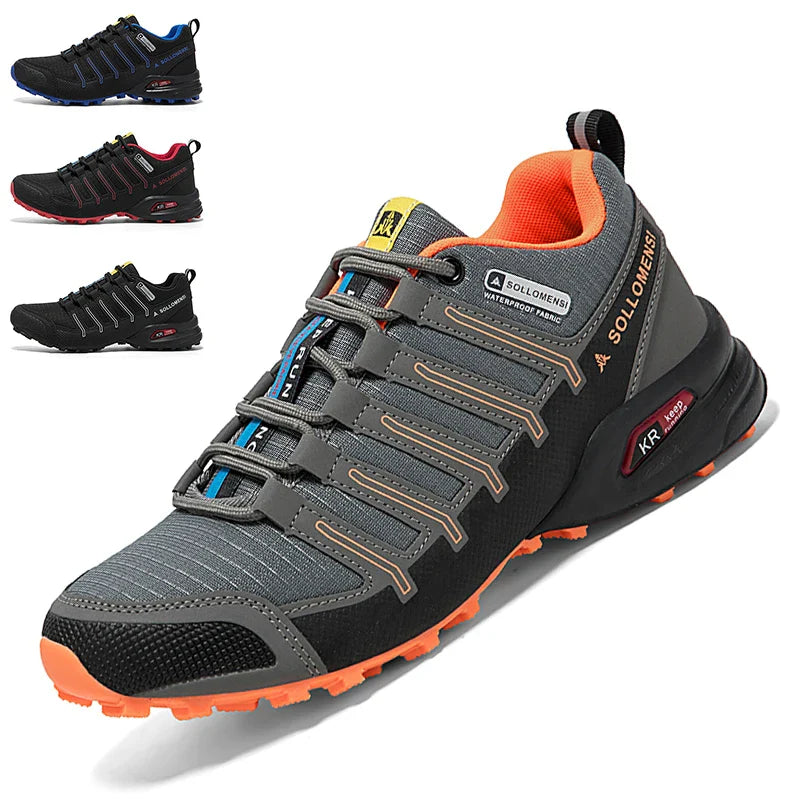 Orthopedic Men's Waterproof Hiking Shoes Non-Slip Outdoor Trekking Walking Sneakers