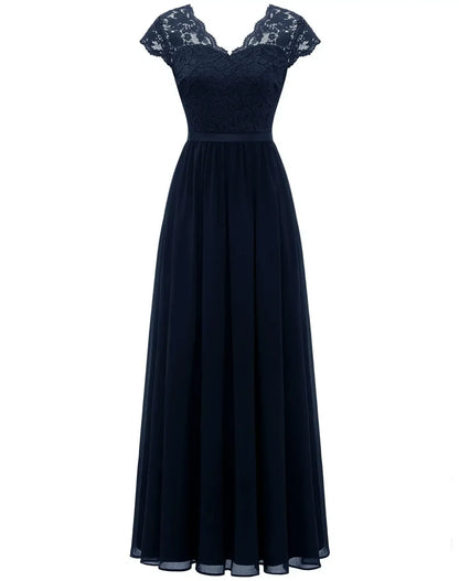 Women's Elegant Lace Long Dress