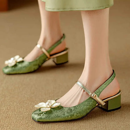 Camellia Slingback Pumps