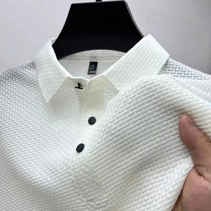 Stanley Men's Polo Shirt Waffle Pattern