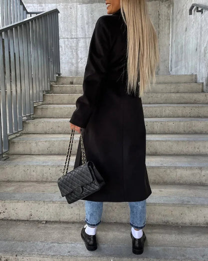 Amelia | Women’s Classic Lapel Collar Winter Coat