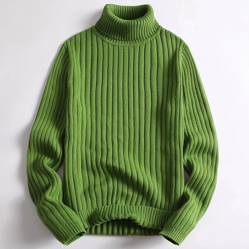 Women's Ribbed Knit Turtleneck Sweater