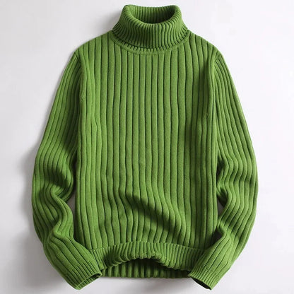 Women's Ribbed Knit Turtleneck Sweater