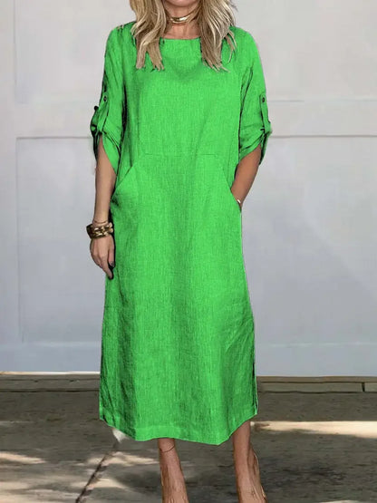 Women's A-Line Draped Evening Dress