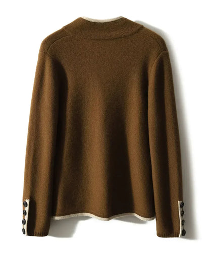 Women's Cardigan Sweater Four Patch Pockets