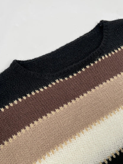 Women's Striped Sweater Loose Fit