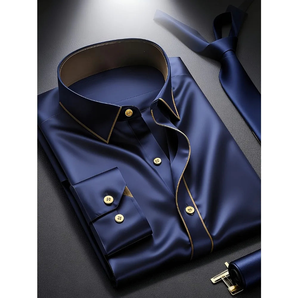 Men's Contrast Dress Shirt Milano - 
Fashinoza