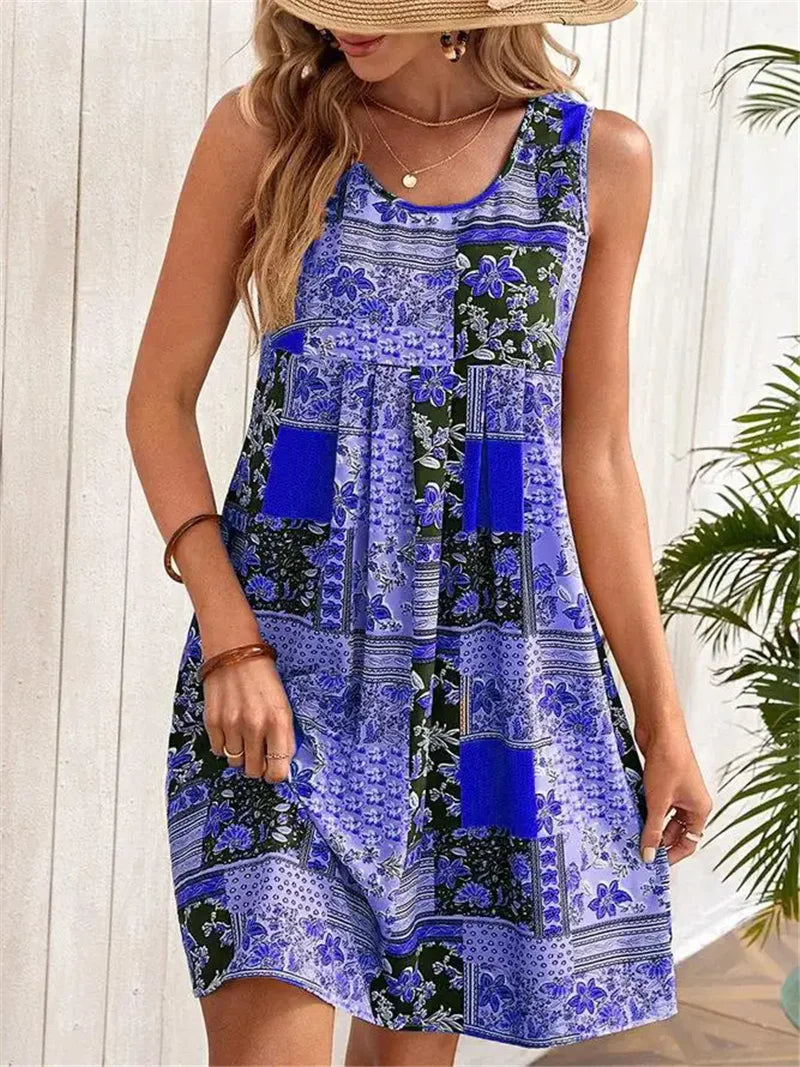 Gail - Sleeveless A-Line Dress