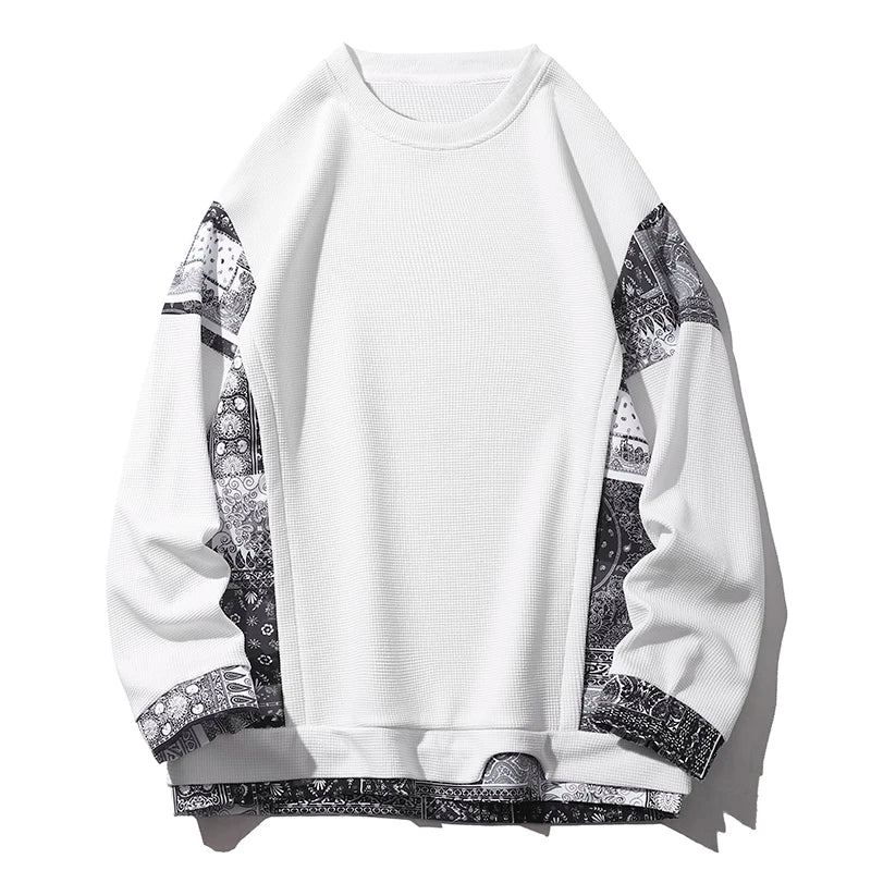 Womens Bandana Print Sweatshirt - 
Fashinoza
