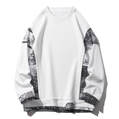 Womens Bandana Print Sweatshirt - 
Fashinoza