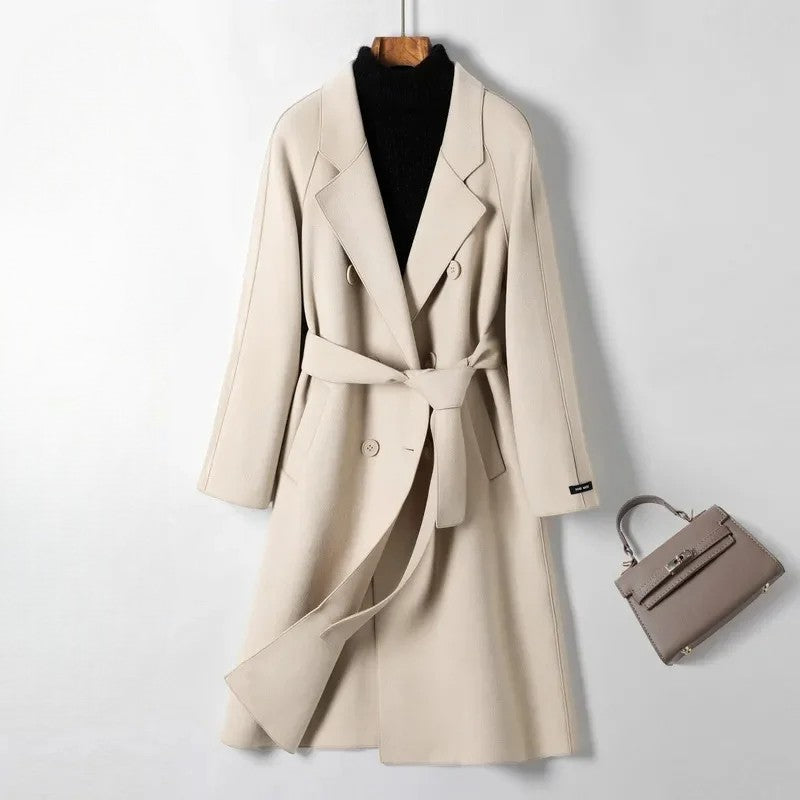 Women's Wrap Coat - 
Fashinoza