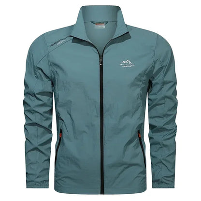 Men's Lightweight Windbreaker Water Resistant Navy