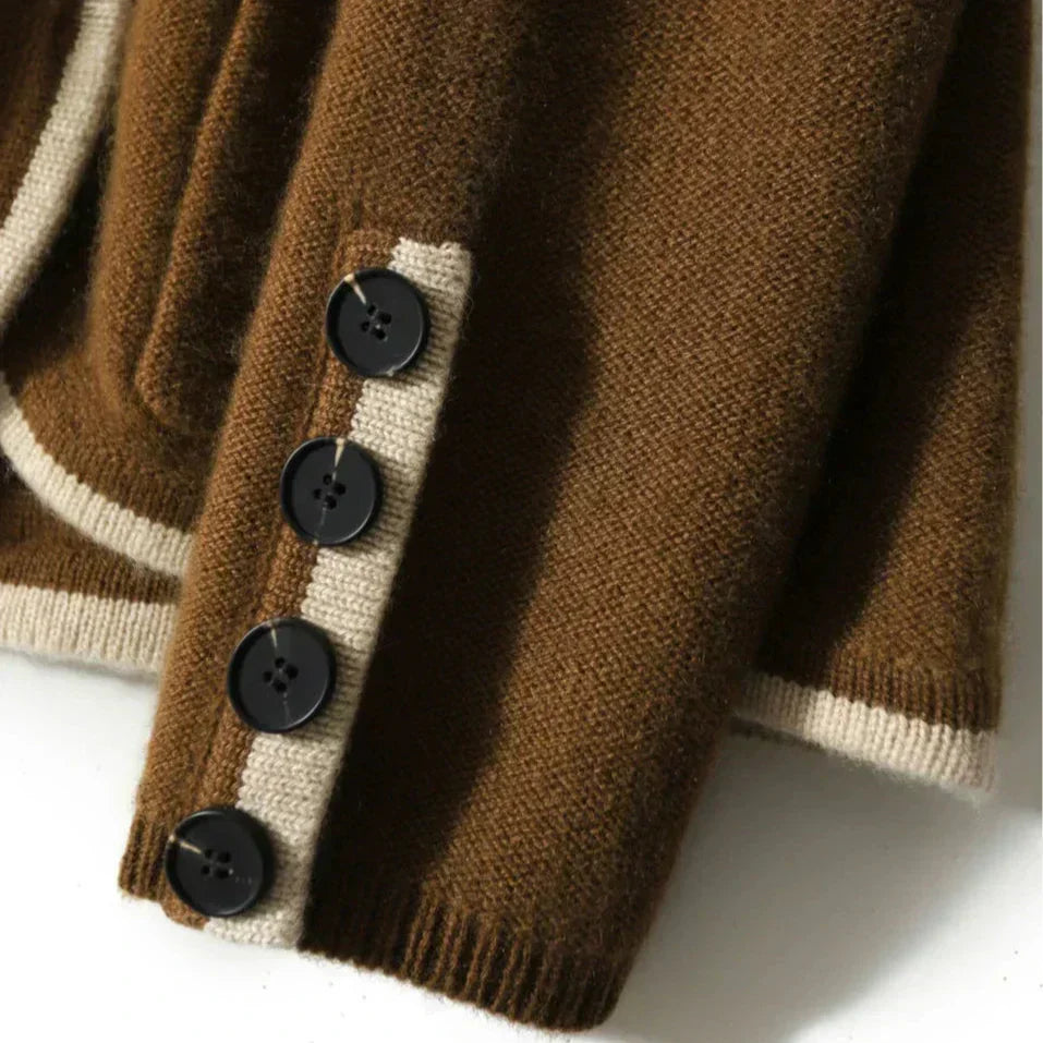 Women's Cardigan Sweater Four Patch Pockets