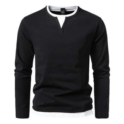 Men's Long Sleeve Henley Shirt