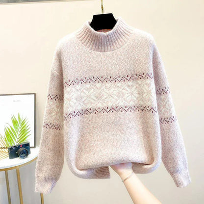 Women's Snowflake Knit Sweater