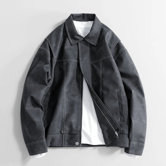 Rothwell Men's Leather Jacket - 
Fashinoza
