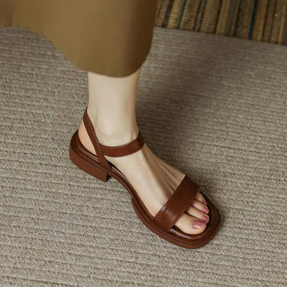 Women's Slip-On Buckle Sandals