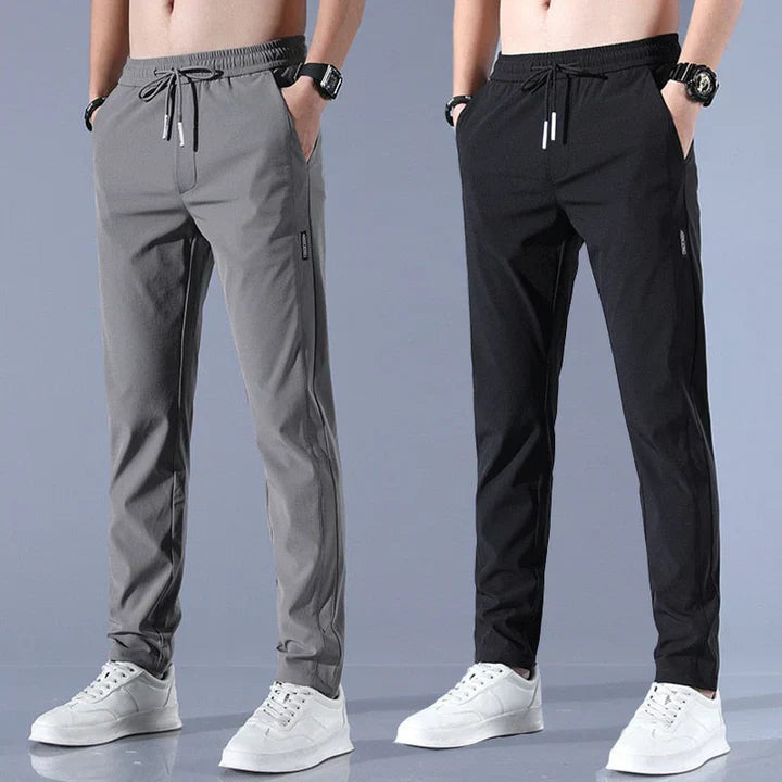 Men's Chino Pants Soft Cotton Beige - Fashinoza