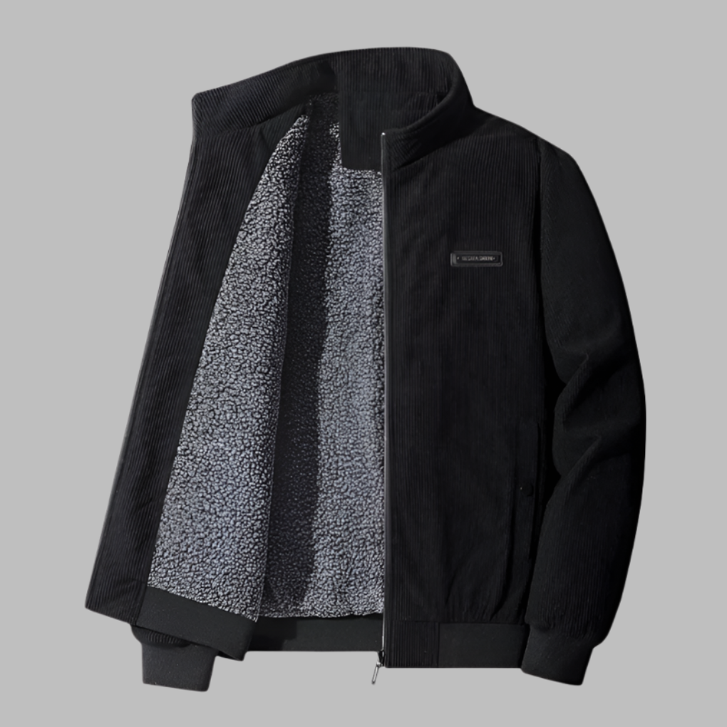 Men's Corduroy Winter Jacket - Fashinoza