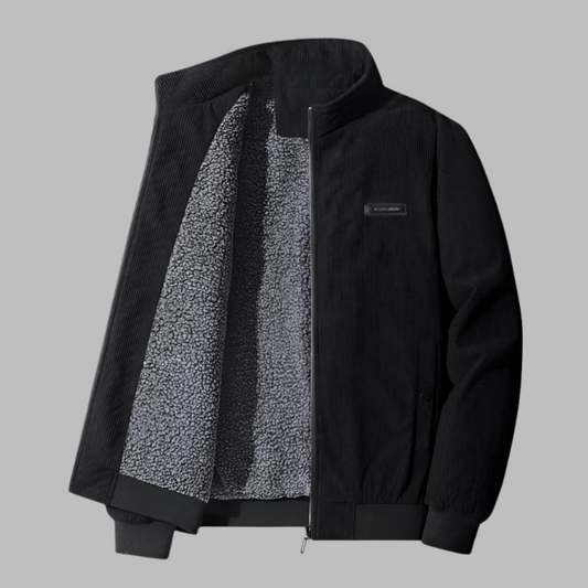 Men's Corduroy Winter Jacket - Fashinoza