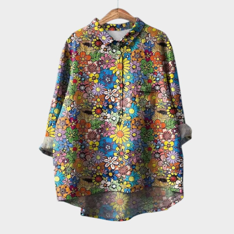 Botanical Relaxed Buttoned Shirt