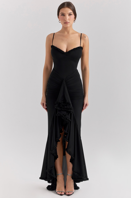 Women's Lace Ruched Wedding Guest Dress