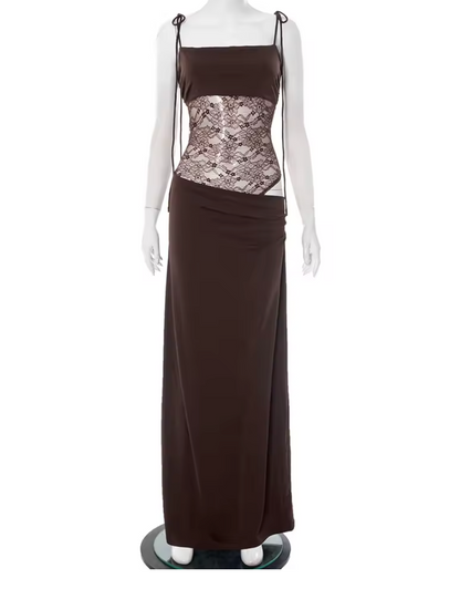 Women's Long Lace Detail Dress