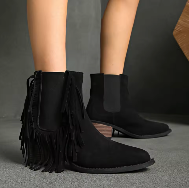 Women's Fringe Ankle Boots