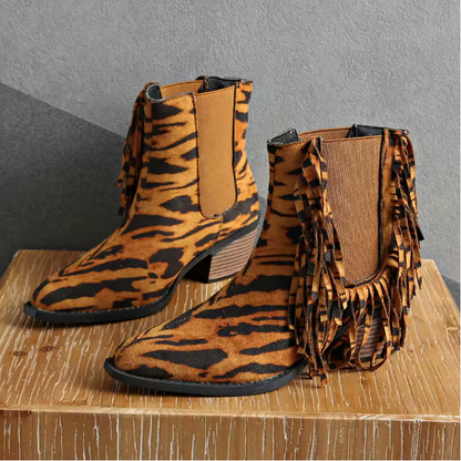 Women's Fringe Ankle Boots