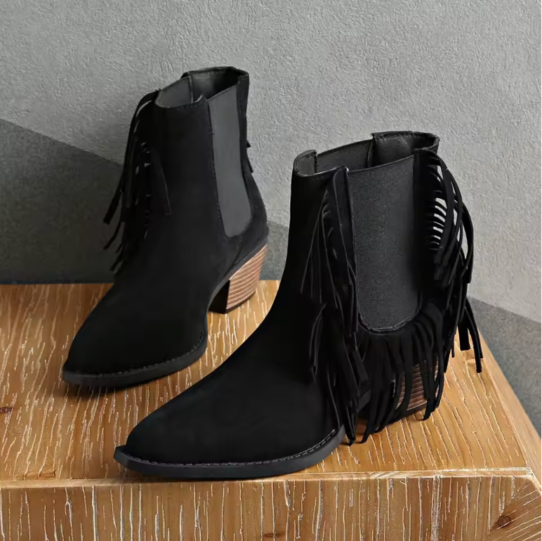 Women's Fringe Ankle Boots