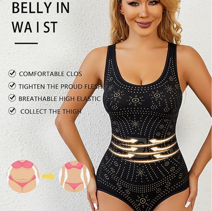 Women's Sleeveless Shapewear Bodysuit Scoop Neck