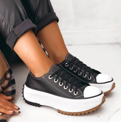 Caroline | Women Lace Up Thick Sole Sneakers