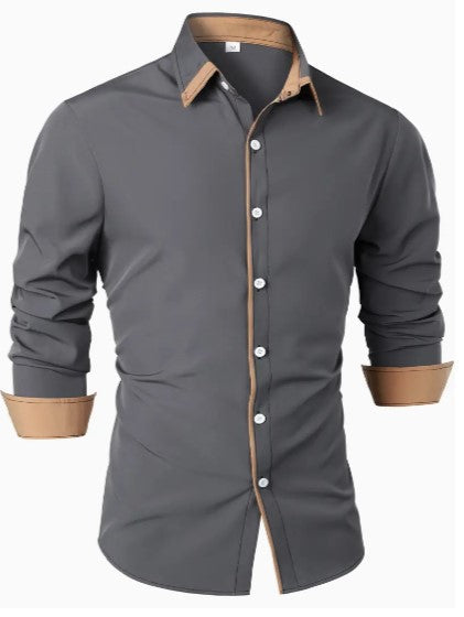 Men's Long Sleeve Casual Shirt Lightweight Breathable