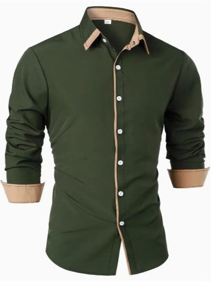 Men's Long Sleeve Casual Shirt Lightweight Breathable
