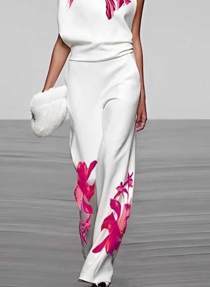 Women's Floral Two Piece Outfit