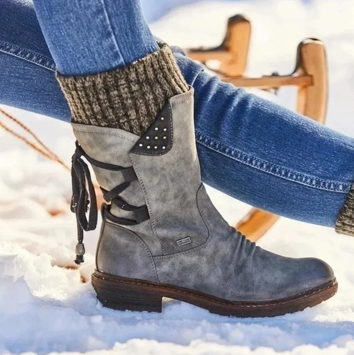 Women's Ankle Boots Lace Detail