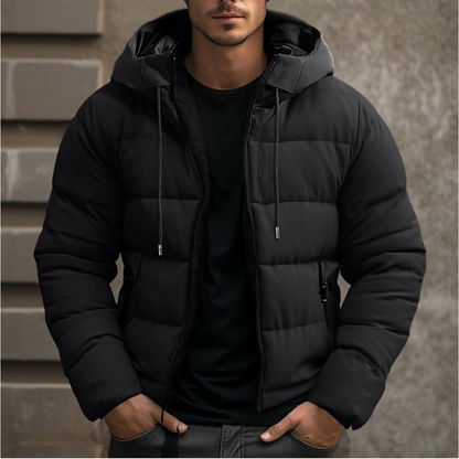 Jacob | Men Warm Padded Drawstring Puffer Jacket