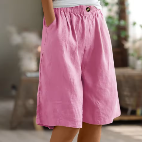 Women's High Waist Loose Fit Shorts