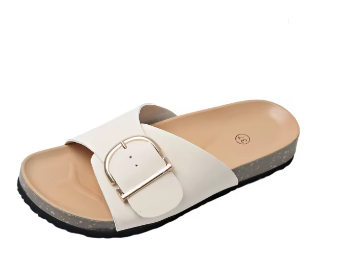 Orthopedic Flat Sandals Women's Adjustable Buckle Strap Comfort Slippers