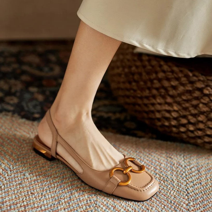 Women's Slingback Sandals with Detail