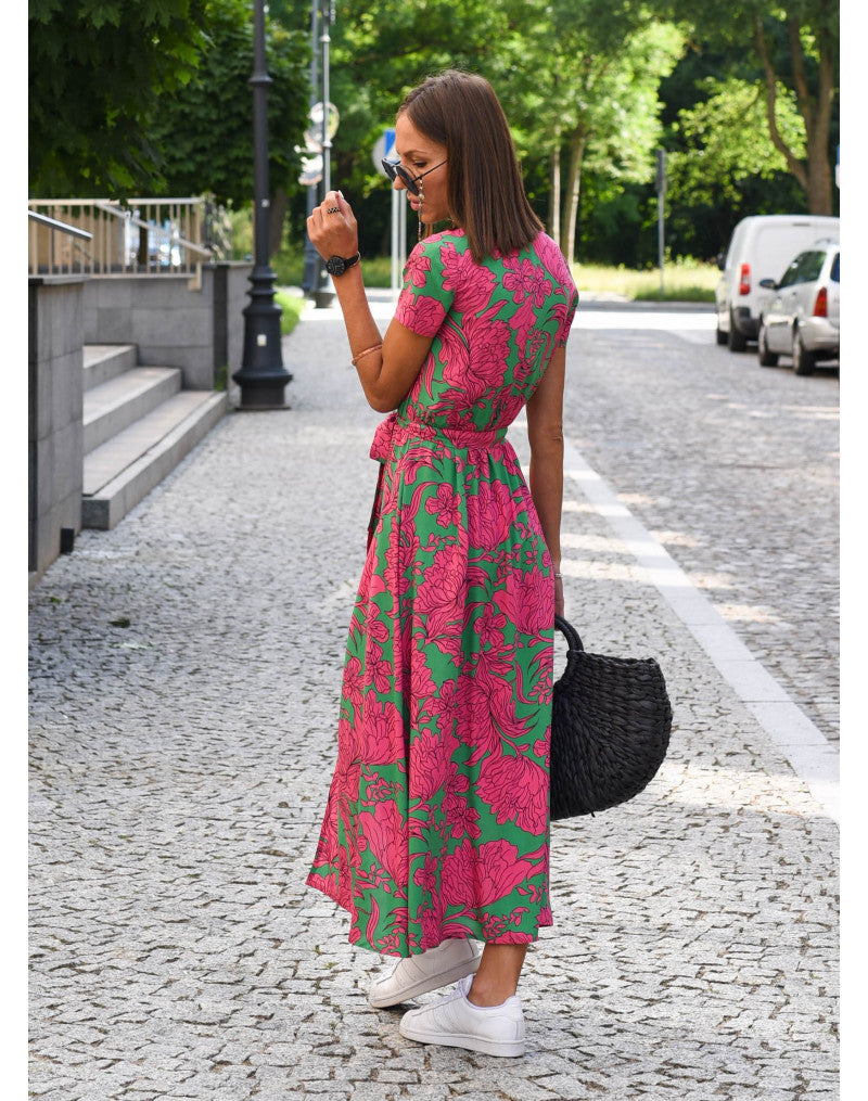 Women's Floral Short Sleeve Dress