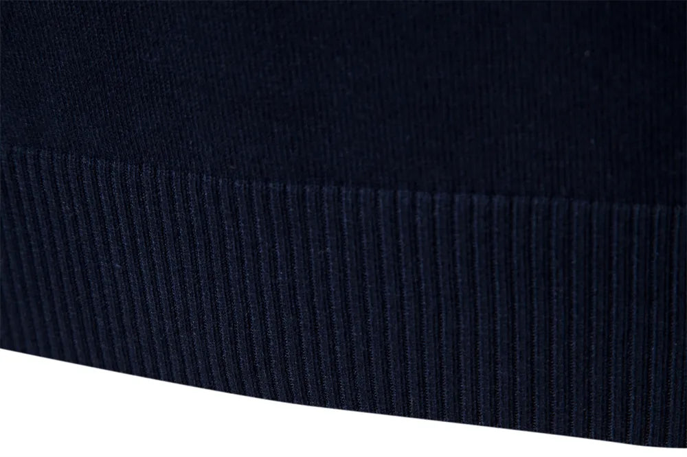 Men's Slim Fit Striped Quarter-Zip Jumper