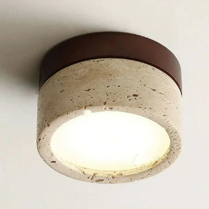 Natural Stone Flush Mount Light Modern Interior - 
Fashinoza