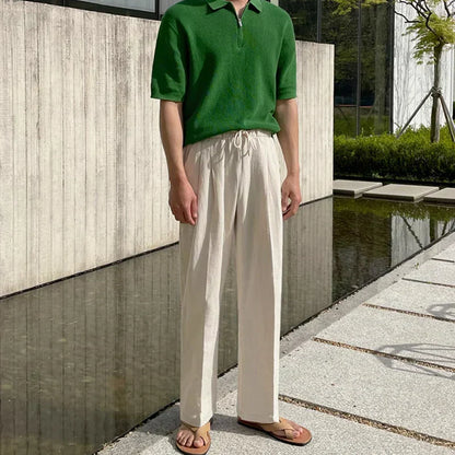 Relaxed Everyday Drawstring Trousers