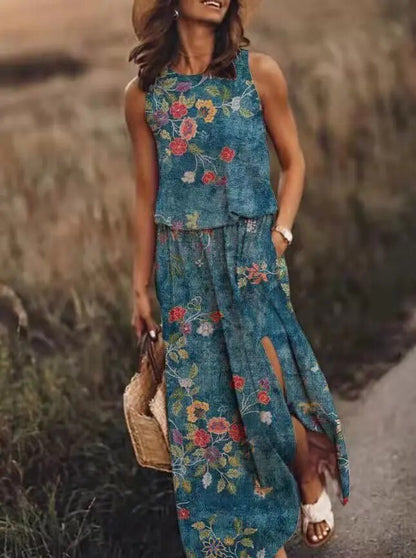 Women's Graphic Print Maxi Dress Summer