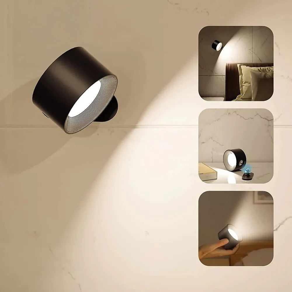 Magnetic Cordless Wall Lamp Rechargeable LED