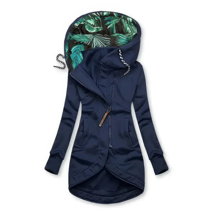 Women's Asymmetrical Hooded Jacket