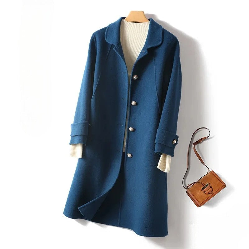 Women's Wool Coat - 
Fashinoza