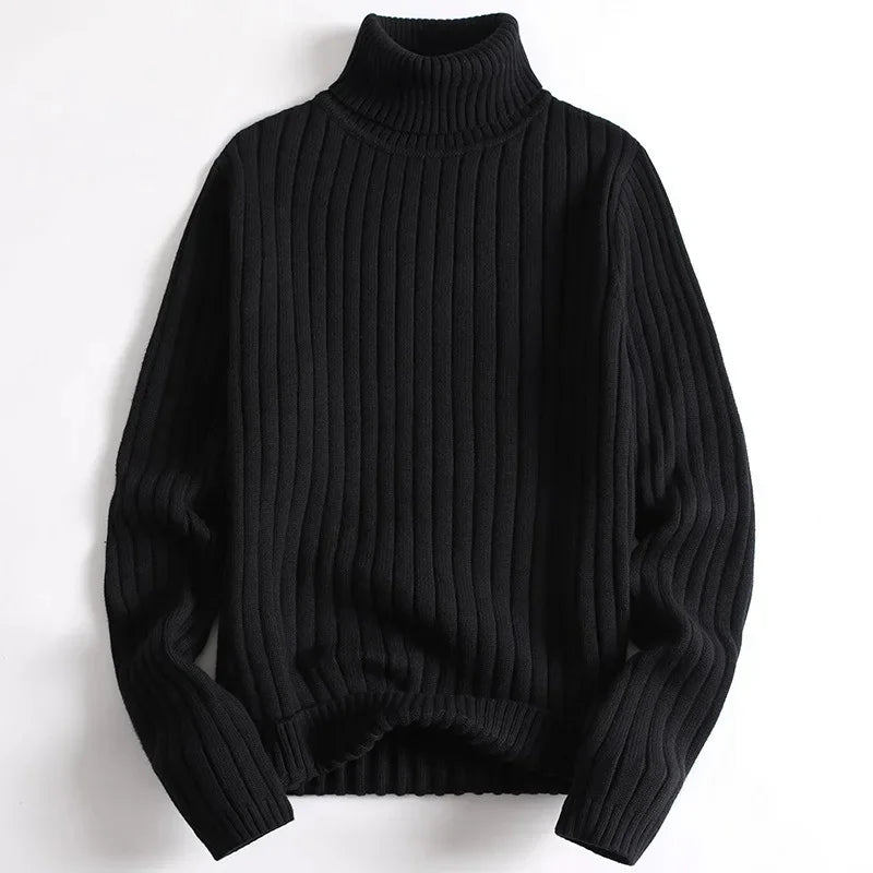 Women's Ribbed Knit Turtleneck Sweater