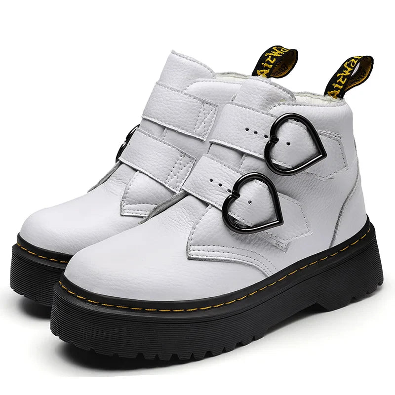 Leather Women's Platform Shoes